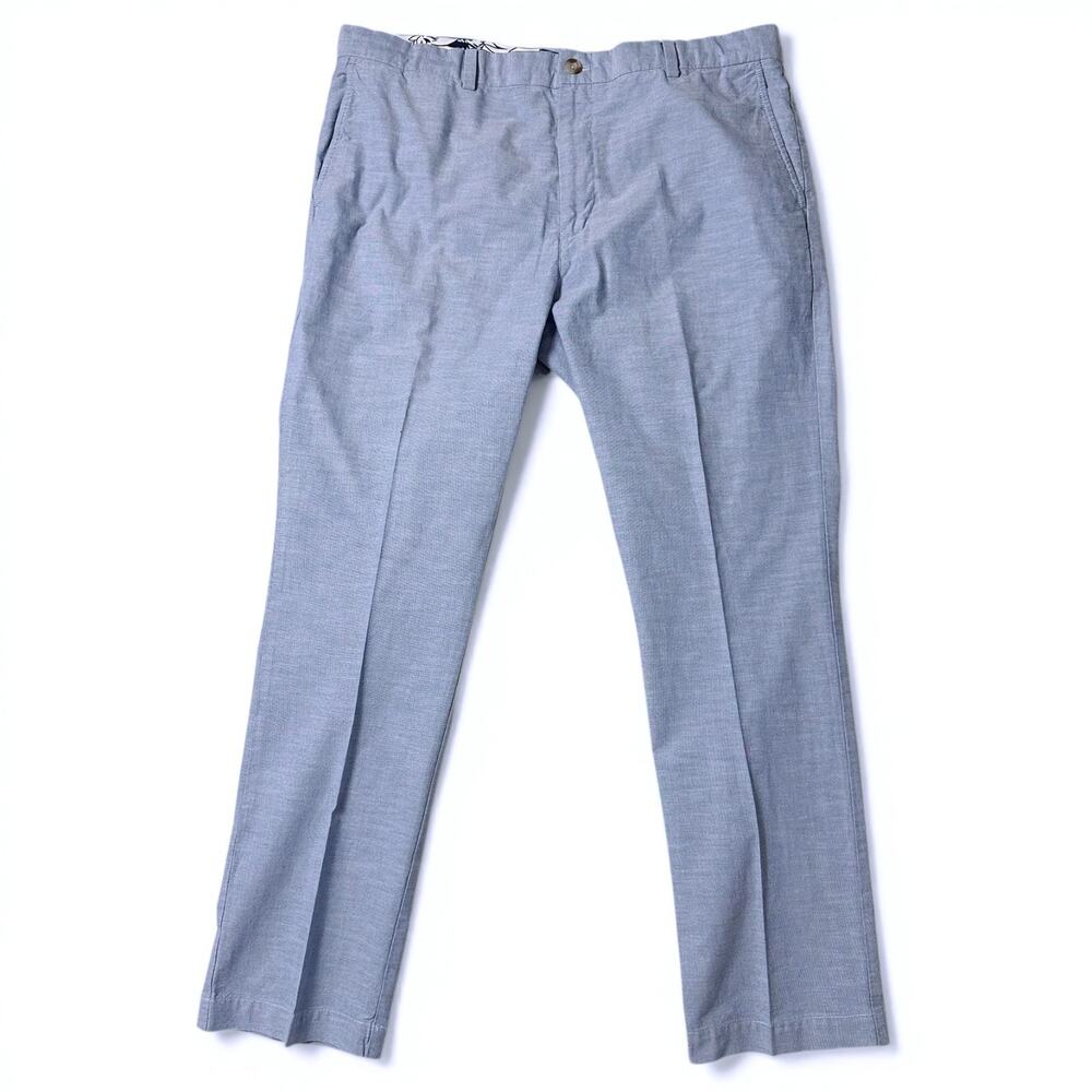 Vineyard Vines Breaker Pants Mens Size 38x32 Light Blue Chambray Chino 1P1361